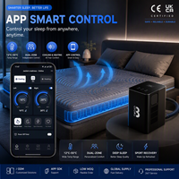 Surmatelas rafraîchissant à double zone OEM avec système de contrôle climatique intelligent pour lits Queen et King