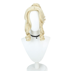 Perruque de cosplay Alice la journaliste Dreamland, cheveux synthétiques blonds ondulés bouclés pour femmes, pour cosplay, fête d'Halloween, jeu de rôle, costume - Product Image 1