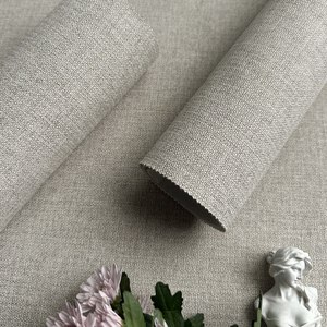 Papel pintado sin costuras tejido de ramio Premium moderno textura minimalista arroz Beige gris acento revestimiento de paredes para papel tapiz de Hotel - Product Image 5
