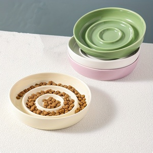 Ciotola di alimentazione lenta in ceramica ciotole di base per un'alimentazione sana protegge il Design Non-punta della colonna cervicale per gattini per razze di cani di piccola taglia - Product Image 5