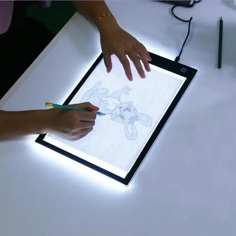 A3 Ubs Instelbare Helderheid Led Drawing Tracing Kopiëren Bord A3 Led Ultradunne Lichtpad