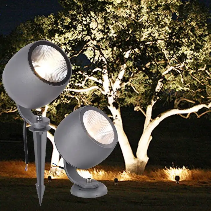 현대 방수 야외 정원 잔디 정원 별장 호텔 풍경 잔디 램프 ip65 10W 20W 30W LED 스파이크 램프