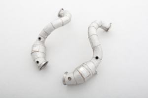 Tubos de escape de escudo térmico de bajante trasero de carreras pulido con espejo de 304mm de acero inoxidable 1,5 personalizado para <span class=keywords><strong>Aston</strong></span> <span class=keywords><strong>Martin</strong></span> Vantage 4,0 T - Product Image 4