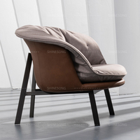 Canapé intégré au design moderne très doux, pour 1 places, ensemble canapé et fauteuil en bois, pour salon