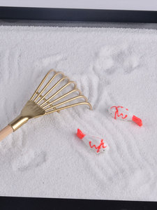 Mini Kit <span class=keywords><strong>de</strong></span> mesa japonesa para jardín Zen, decoración <span class=keywords><strong>de</strong></span> rocas <span class=keywords><strong>de</strong></span> resina ecológica, juego <span class=keywords><strong>de</strong></span> arena <span class=keywords><strong>de</strong></span> meditación Yin Yang RQ0105 Feng Shui japonés - Product Image 5