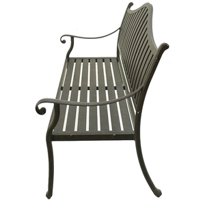 <span class=keywords><strong>Banc</strong></span> <span class=keywords><strong>de</strong></span> <span class=keywords><strong>jardin</strong></span> en <span class=keywords><strong>aluminium</strong></span> moulé bronze antique - Product Image 4