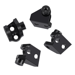 CNC Machined Stainless Steel Mounting <b>Brackets</b> <b>Black</b> Metal Hardware Components for Precision Assembly - Product Image 1