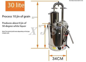 Alambique Eléctrico de Acero Inoxidable para <span class=keywords><strong>Destilar</strong></span> Alcohol en Casa, para <span class=keywords><strong>Destilar</strong></span> Ginebra, Whisky, Brandy, Vodka y Otras Bebidas Espirituosas - Product Image 2