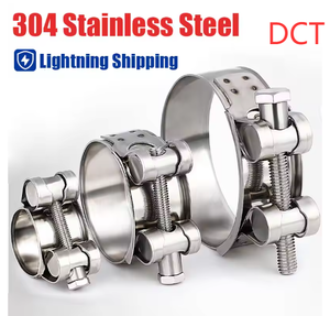 ที่หนีบท่อที-โบลต์สแตนเลสสำหรับงานหนัก ISO9001:2015 <span class=keywords><strong>ISO14000</strong></span> TS16949อุตสาหกรรมที่ได้รับการรับรอง201 304 316ที่หนีบขนาด - Product Image 1