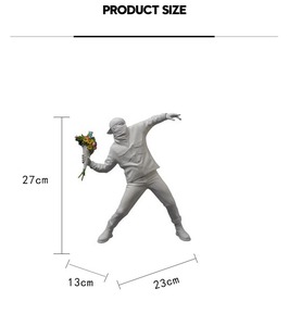Sculpture d'animal nordique <span class=keywords><strong>Banksy</strong></span>, figurine artistique en résine, personnalisable, décoration d'intérieur, motif animal - Product Image 6