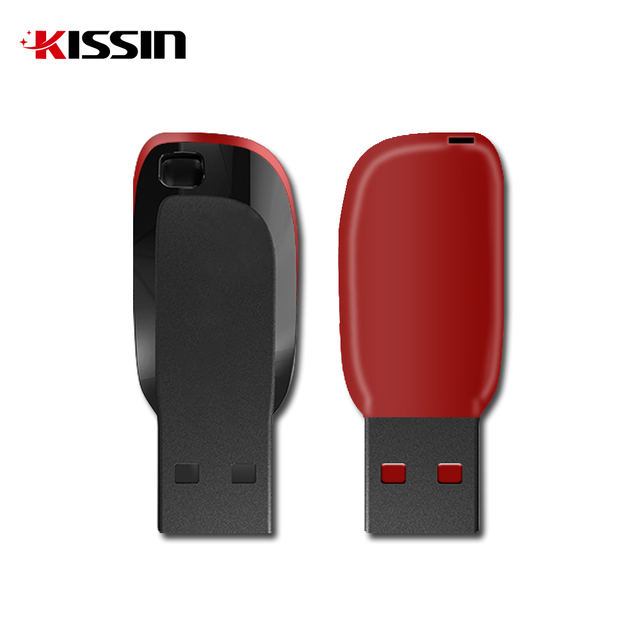 Kissin Wholesale Custom Logo 4GB 8GB 16GB 32GB 64GB Colorful Plastic USB Flash Drive Mini USB Stick