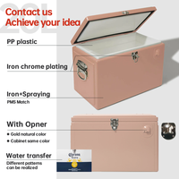 13L 15L 20L Campo Bar Bebidas Lujo Metal Retro Cooler Box Vintage Ice Chest Custom