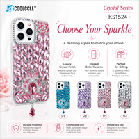Coque de téléphone portable personnalisable de luxe en TPU avec strass diamantés, antichoc, support magnétique, plusieurs couleurs