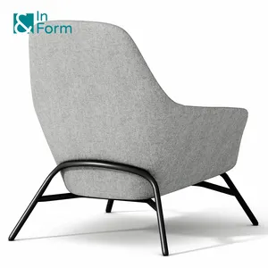 High Back Low Profile Armchair Super Comfort Good Resilience Mold Foam Home Living Room Lounge Accent Chair