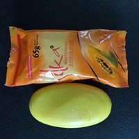 Savon éclaircissant à la papaye Likas de qualité supérieure à prix abordable, propriétés exfoliantes, beauté, blanchiment, nettoyage pour hôtel