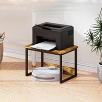 Printer Desktop berdiri pengatur rak untuk rumah tugas berat Printer Riser di bawah meja kecil Printer meja kayu rak meja