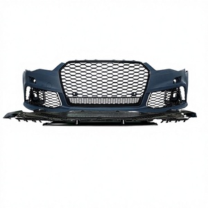 Cubierta de parachoques delantero de coche negro brillante de nueva condición para <span class=keywords><strong>Audi</strong></span> A6 C7.5 S6 16-18 Kit de carrocería estilo RS6 Sistemas de carrocería - Product Image 3