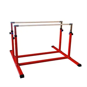 Barra de altura ajustável paralelas de barra irregular de equipamentos de ginástica de fábrica para escola de treinamento