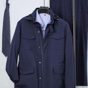 Chaqueta Utilitaria con Capucha para Hombre, Color Azul Marino, Impermeable, Resistente al Viento, Estilo Casual para Exteriores, Parka con Múltiples Bolsillos, Oferta 2026 - Product Image 2