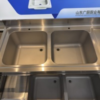 Évier commercial en acier inoxydable à cuve unique pour restaurant, évier de table, prix de gros direct fabricant pour restaurants
