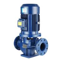 2HP, Débit 4T/H, Hauteur de refoulement 32m. Pompe centrifuge en ligne pour la circulation d'eau chaude et froide, le surpressionnement et les services incendie.