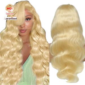 Compra una peluca de cabello humano europeo premium rubia, sin pegamento, pre-arrancada, sedosa, suave, de densidad natural, envío rápido a todo el mundo ahora. - Product Image 1