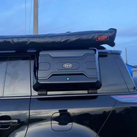 Nouveau design de galerie de toit épaissie en alliage d'aluminium, échelle, kit de carrosserie de cartable à fenêtre latérale adapté aux accessoires R0X 01