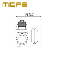 Support de montage sur rack MIDAS DP48MB compatible, double support pour casque, guide-câble intégré, microphone personnel DP48