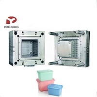 Moule d'injection plastique YongQiang 2025 pour caisses en plastique, usine de Taizhou, acier P20, conteneur domestique
