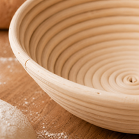 Panier de levage en rotin indonésien, panier de levage artisanal pour la boulangerie artisanale et les boulangeries professionnelles