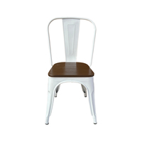 Chaise de salle à manger moderne Chaise de bistrot industrielle en métal Chaises de restaurant empilables