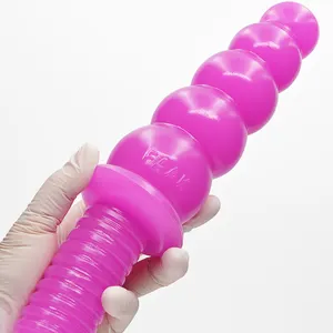 Faak 28 см длинные гибкие анальные бусины секс-игрушка с ручкой большой анальный процессор экстремальные бусины анальные пробки для мастурбации