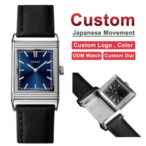 <span class=keywords><strong>Montre</strong></span> à cadran personnalisé avec logo, <span class=keywords><strong>montre</strong></span> de luxe rectangulaire réversible pour homme, <span class=keywords><strong>montre</strong></span> à quartz, boîtier en acier inoxydable, <span class=keywords><strong>montre</strong></span>-bracelet vintage - Product Image 1