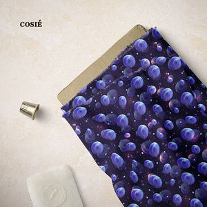 100% algodón Ramadan Liberty London Tana Lawn tela <span class=keywords><strong>de</strong></span> algodón con torres <span class=keywords><strong>de</strong></span> <span class=keywords><strong>Castillo</strong></span> acuarela galaxia planetas cielo Luna diseño - Product Image 6