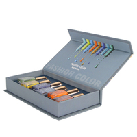Boîte cadeau en carton magnétique recyclable de luxe avec typographie gratuite, pour vernis à ongles, huile essentielle, cosmétiques, boîte vide personnalisée