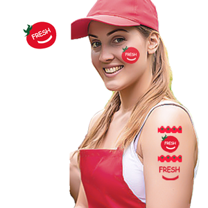 Autocollants de tatouage temporaires pour enfants personnalisés, imperméables, avec logo imprimé, motifs pour le visage et le corps - Product Image 1