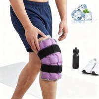 World-Bio Purple Knee Ice Gel Brace Pack de thérapie chaud et froid pour soulager la douleur arthritique et la rééducation