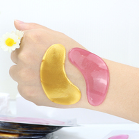 Masque pour les yeux au collagène pour cernes avec logo personnalisé de marque privée masque pour les yeux de voyage hydratant patch pour les yeux en or 24 carats