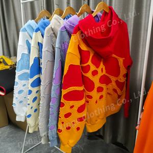 Sudaderas con Capucha de Doble Capa, Estilo Patchwork, 100% Algodón, de Invierno, Talla Grande, 480/500 Gsm, para Hombre, Personalizadas al por Mayor, de Alta Calidad - Product Image 5