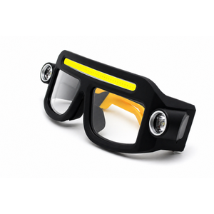 Lunettes de vue à double faisceau lumineux, lampe frontale LED rechargeable COB, éclairage large et spot, type C, pour la marche, le cyclisme, la réparation - Product Image 6