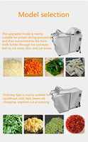 Máquina cortadora de repollo de hierba de limón de cebolla verde/cortadora de verduras cortador de patatas/cortador eléctrico de cubos de verduras