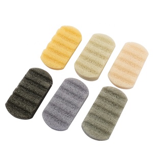 Konjac Body Sponge, Bamboo Charcoal Natural Bath Loofah with String - Product Image 1