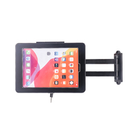 Support mural de sécurité pour tablette, pliable, bras long réglable pour 10.5 11 Surface Go/iPad Air Pro/Huawei SE, boîtier verrouillable