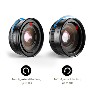 Ống kính macro zoom HD cho điện thoại thông minh, phụ kiện tuyệt vời, ống kính tele zoom 10x-20x cho điện thoại di động - Product Image 4