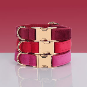 Ensembles de colliers et laisses pour chiens de luxe chauds vente en gros de sangles de chien personnalisées laisse fantaisie colliers pour animaux de compagnie doux réglable tactique chiens de compagnie - Product Image 6