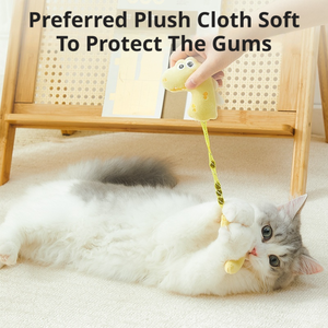 犬用おもちゃ屋内遊びと楽しみのための耐久性のあるインタラクティブな海の馬の形をしたポリエステル繊維パワーチューワー - Product Image 5