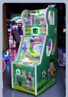 Machine de jeu d'arcade d'intérieur à monnayeur Happy Soccer, machine de jeu de loterie à tickets de prix pour enfants avec accepteur de billets