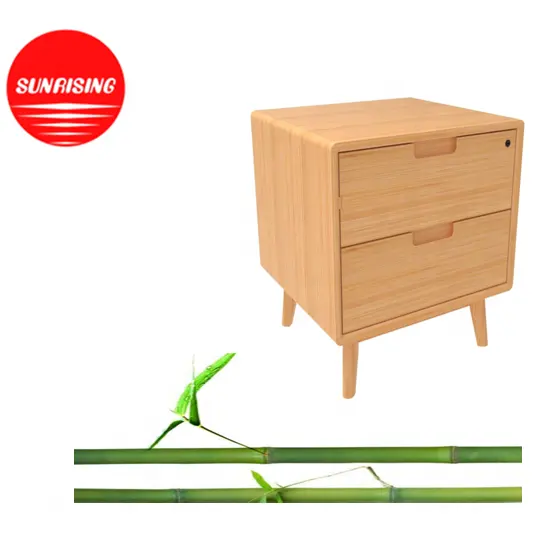 Caja de almacenamiento de material de bambú 100%, cajón doble, respetuoso con el medio ambiente, biodegradable, reutilizable