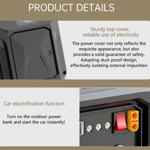 Station d'alimentation portable au plomb-acide 500W <span class=keywords><strong>12V</strong></span> <span class=keywords><strong>50AH</strong></span> 220V/110V avec écran LCD pour camping extérieur, garantie 1 an - Product Image 4