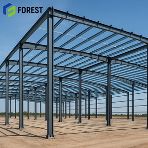 Entrepôt commercial modulaire à grande portée en acier, à assemblage rapide, pour stockage de marchandises lourdes et construction de terminaux - Product Image 2